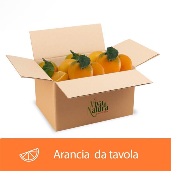 Box arance bionde Navel - da tavola